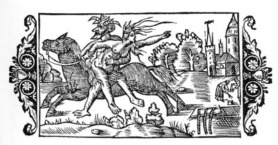 Cadı taşıyan şeytan - Olaus Magnus