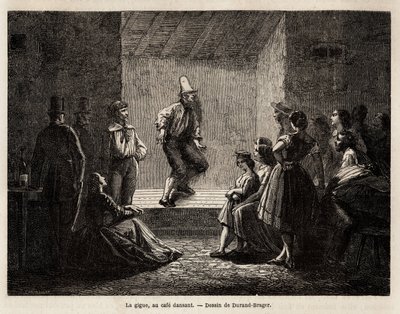 Dans eden bir kafede, Durand Brager tarafından 1862