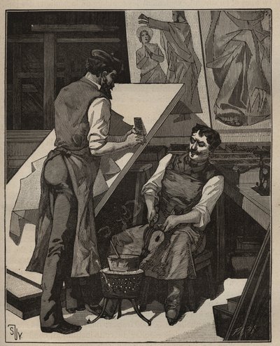 Mozaik: mozaik atölyesi. Adolphe BITARD