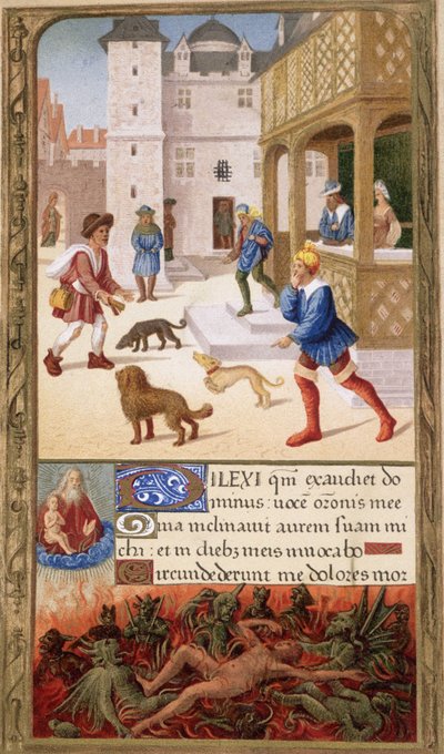 Veba, Fransa 16. yüzyıl by Unknown artist
