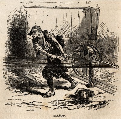 Halat üreticisi. Edouard Charton başkanlığında yayınlanan “Le tour du monde, nouveau dergi des voyages” da İsviçre Konfederasyonu bakanı Aime Humbert tarafından 1863-1864
