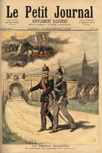 Almanya, Avusturya, Macaristan ve İtalya arasındaki üçlü ittifak, Fransa tarafından ihanetle suçlandı, Prens Victor (1862-1926), Alman İmparatoru William II