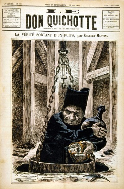 Bir kuyudan çıkan gerçek - Le Don Kişot du 27/10/1882 by Unknown artist