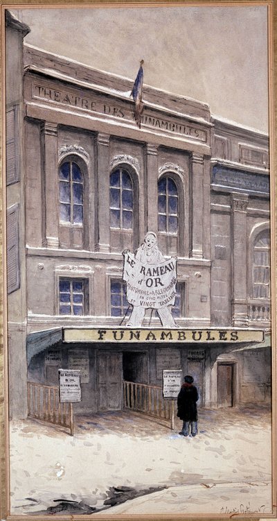 Funambules Tiyatrosu, tapınak bd - 19. yüzyıl by Unknown artist