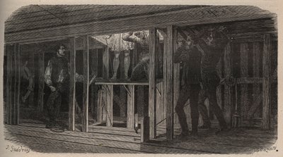 Tiyatro hileleri - yutma - 1875 gravürü by Unknown artist