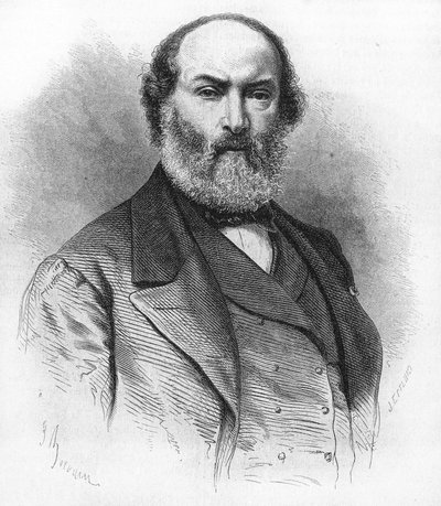 Théodore Rousseau (1812-1867), Fransız ressam. by Unknown artist