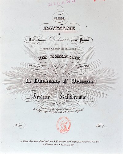 F Kalkbrenner tarafından Grande Fantaisie