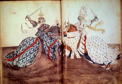 Turnuva: Çağıran lord ve davalı lordun oyunu (Brittany Dükü ve Bourbon Dükü