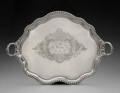 Tepsi, ç. 1855 (gümüş plaka) by Unknown artist