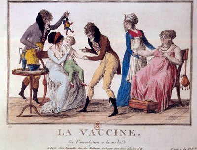 Aşı veya aşılama modadır. 19. yüzyılın başından itibaren gravür. Paris, B.N. by Unknown artist