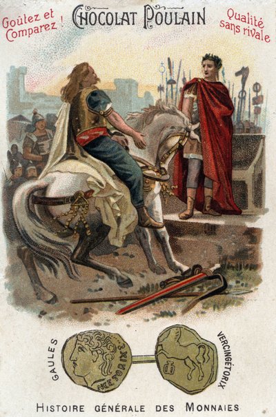 Galya isyanının lideri Vercingetorix (MÖ 72-46), Alesia şehrini kesin olarak kaybettikten sonra silahlarını Cesar