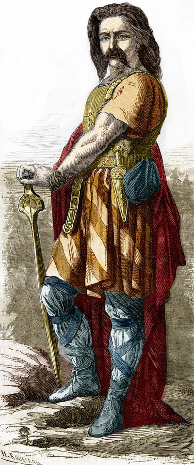 Vercingetorix (yaklaşık MÖ 72-46), Galya şefi. by Unknown artist