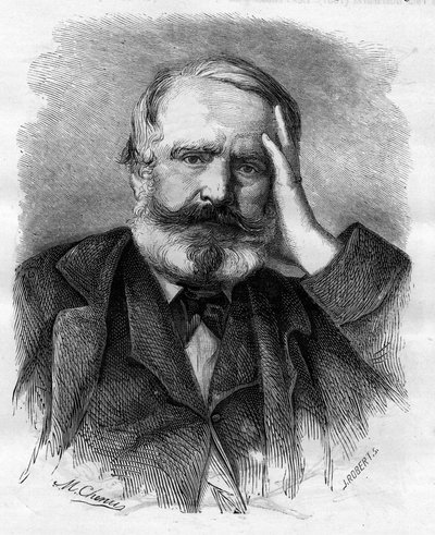 Victor Hugo (1802-1885), Fransız yazar, 1866. by Unknown artist