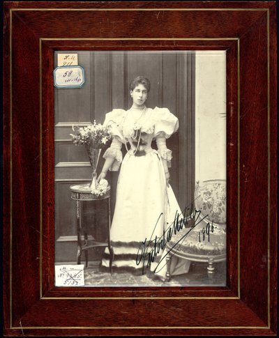 Victoria Melita de Saxe Cobourg-Gotha - Saxe-Coburg ve Gotha Prensesi Victoria Melita (1876-1936), Anonim. Gümüş Jelatin Fotoğrafçılığı by Unknown artist
