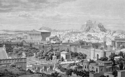 Atina, Hadrian Tapınağı ve Akropolis