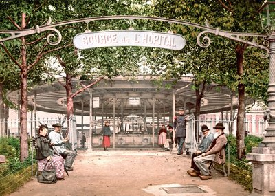 Vichy Hastanesinin Görünümü: Hastanenin Kaynağı. Fotokrom sd. v. 1890. by Unknown artist