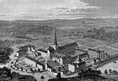 Port Royal des Champs (Port-Royal-des-Champs) manastırının görünümü. by Unknown artist