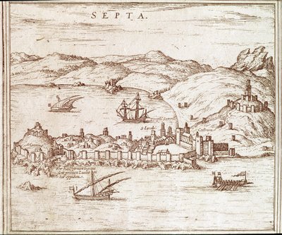 Ceuta şehrinin görünümü by Unknown artist