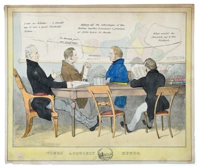 Vires Acquirit Eundo (İlerledikçe güç kazanırız), 1835 civarı (kağıt üzerine elle boyanmış taşbaskı) by Unknown artist