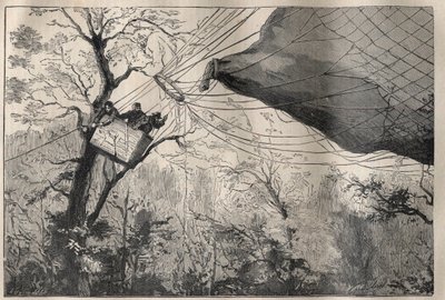 1870 Savaşı: Leon Gambetta (1838-1882) ile birlikte “Armand Barbes” topunun inişi 7 Ekim 1870 - “La Science francaise” gravürü” by Unknown artist