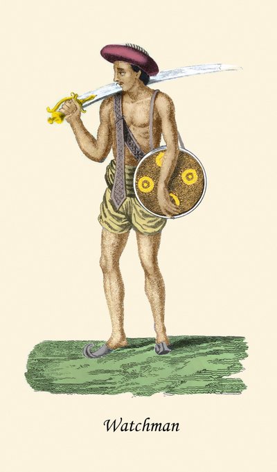Kılıçlı ve Kalkanlı Bekçi by Unknown Artist