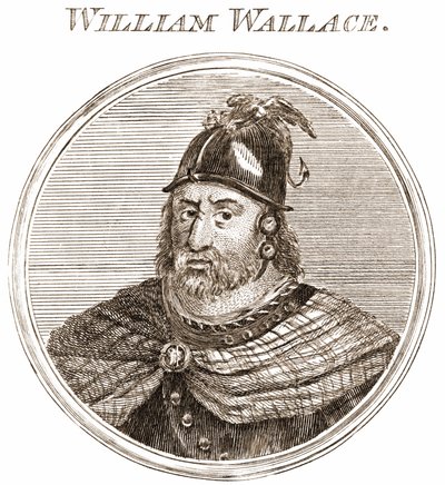 William wallace. İskoç Şef 1270-1305. 19. yüzyıl gravürü by Unknown artist