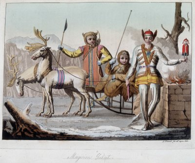 Büyücü Yakut, Sibirya. “” Eski ve modern kostüm” de by Unknown artist