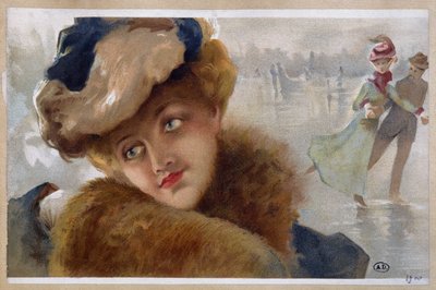 Buz pistindeki kadınlar - chromo by Unknown Artist