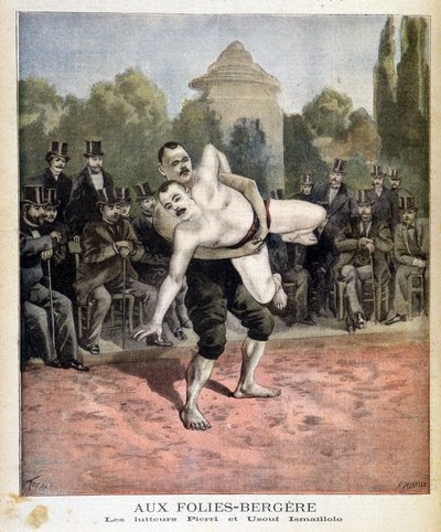 Güreşçiler Pierri ve Ussouf Ismailolo, Paris