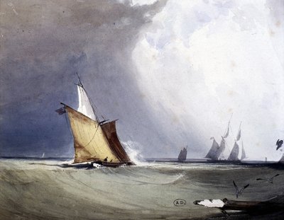 Denizde yatlar, 19. yüzyılın sonlarında by Unknown artist