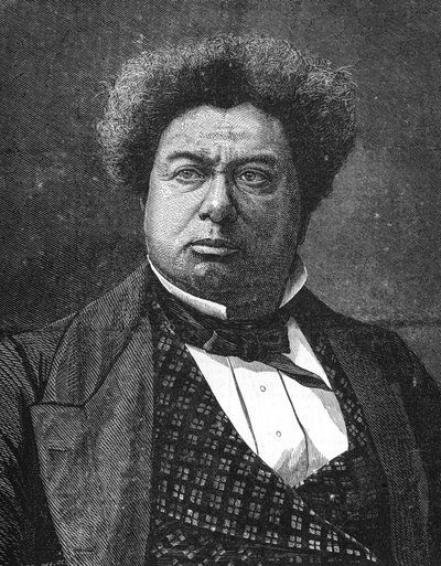 portre Alexandre Dumas baba. Fransız romancı ve oyun yazarı (1802-1870). by Unknown artist