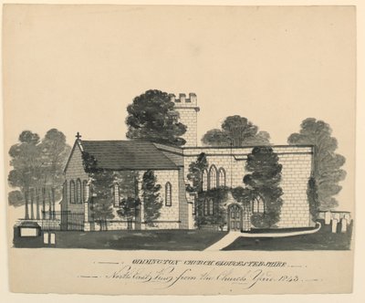 Oddington Church Yard, Gloucestershire, Kuzey Doğu Görünümü by Unknown, English