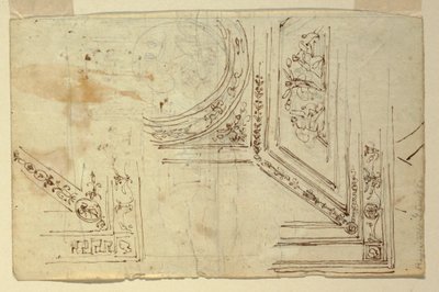 Çizim, Tavan Süslemeleri, 1810-1820 by Unknown artistUnknown artist