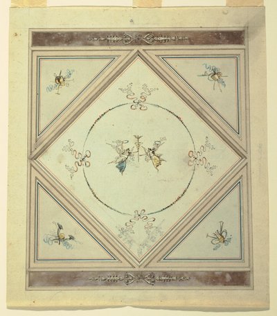 Çizim, Yatak Odası Tavanı, 1820-23 by Unknown artistUnknown artist