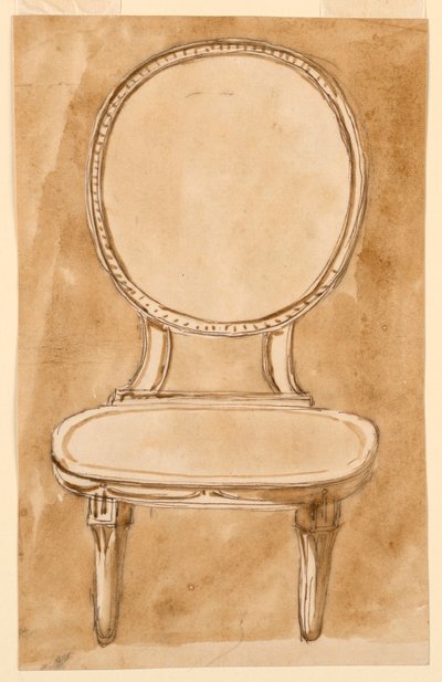 Çizim, Sandalye, 1780-90 by Unknown artistUnknown artist