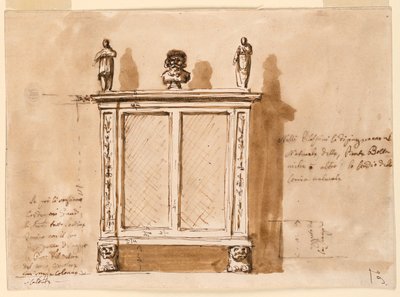 Çizim, Dolap, 1790-1810 by Unknown artistUnknown artist