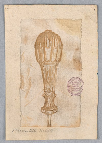 Çizim, Kulp Tasarımı, 17.-19. yüzyıl by Unknown artistUnknown artist