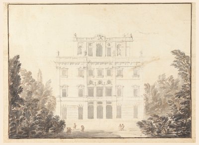 Çizim, Park İçinde Bir Gazino Tasarımı, 1728-84 by Unknown artistUnknown artist
