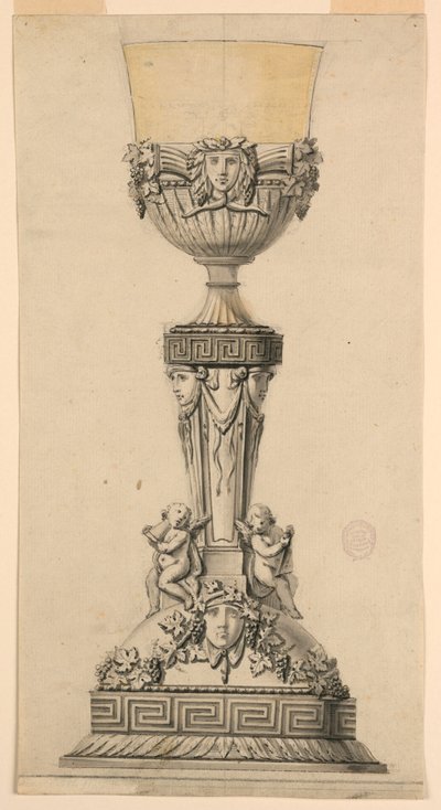 Çizim, Kadeh Tasarımı, 1800-1830 by Unknown artistUnknown artist