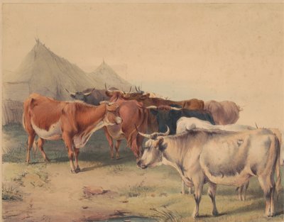 sığır sürüsü by Unknown artist