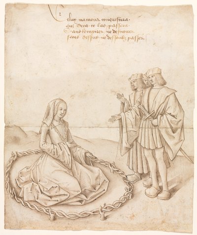 Üç Talipli Bir Hanımefendi by Unknown artist