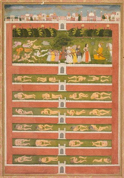 Bir Prenses ve Bir Asilzadenin Önünde Şeytanlar: Shah Alam I ile İlgili Şiirsel Bir Romantizmden Bir Yaprak (recto) by Unknown artist