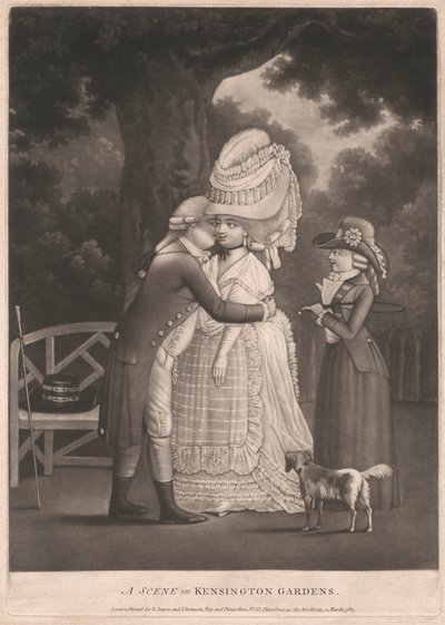 Kensington Bahçelerinde Bir Sahne by Unknown artist