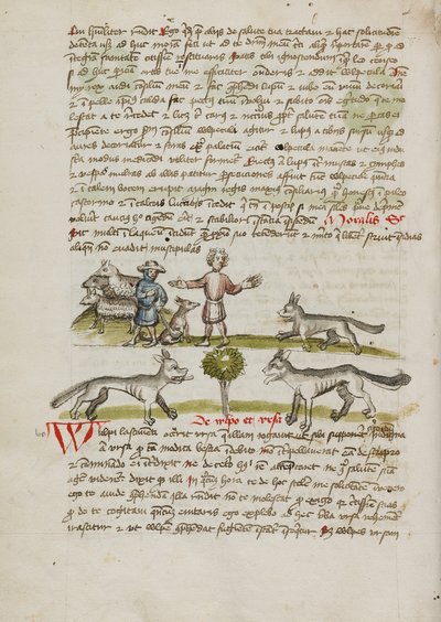 Köpeği ve Sürüsüyle Bir Çoban; Kurdu Kovalayan Bir Adam by Unknown artist