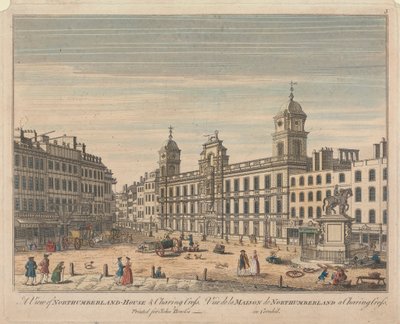 Northumberland House ve Charing Cross'tan Bir Görünüm by Unknown artist