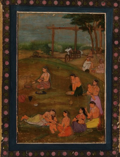 Bir Köy sahnesi by Unknown artist