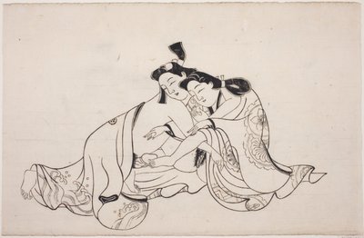 Shunga albümünden bir sayfa by Unknown artist