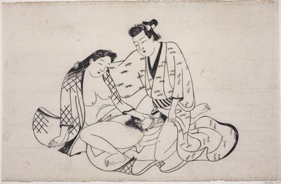 Shunga albümünden bir sayfa by Unknown artist