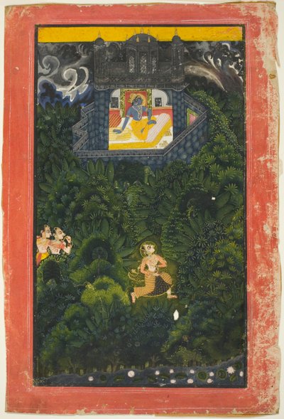 Abhisarika Nayika (Sevgilisiyle Buluşmaya Koşan Kadın Kahraman) by Unknown artist