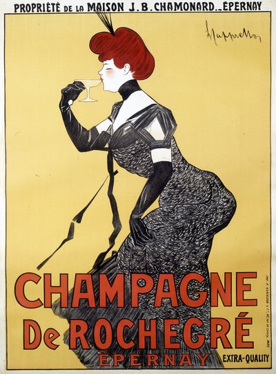 Champagne de Rochegre için reklam afişi - Leonetto Cappiello (1875-1942), 19. yüzyıl sonu by Unknown artist